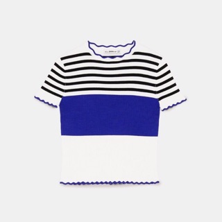 Áo len kẻ Zara