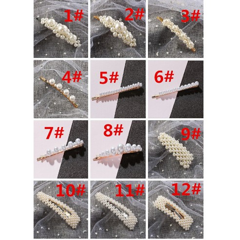 Kẹp tóc đính ngọc trai thời trang cho nữ