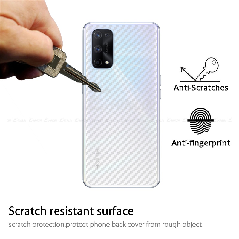 Set 5 Miếng Dán 3D Bằng Sợi Carbon Cho Realme X50 X7 Max X2 Pro X3 Super Zoom X50m Kính