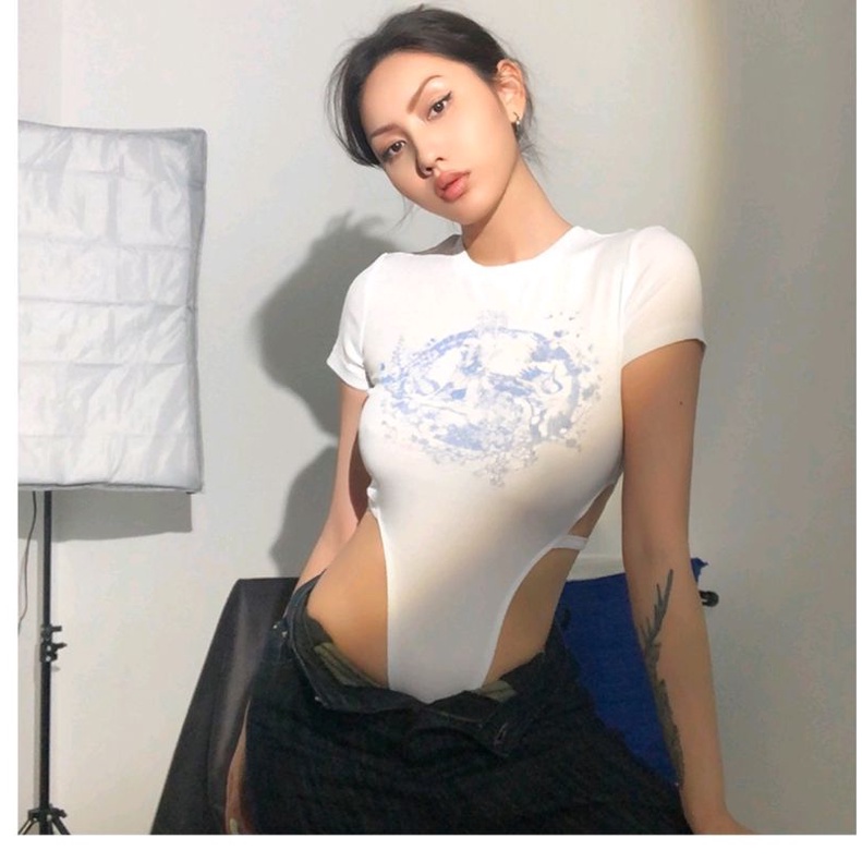 Bodysuit Nữ Ngắn Tay Cổ ngắn | BigBuy360 - bigbuy360.vn