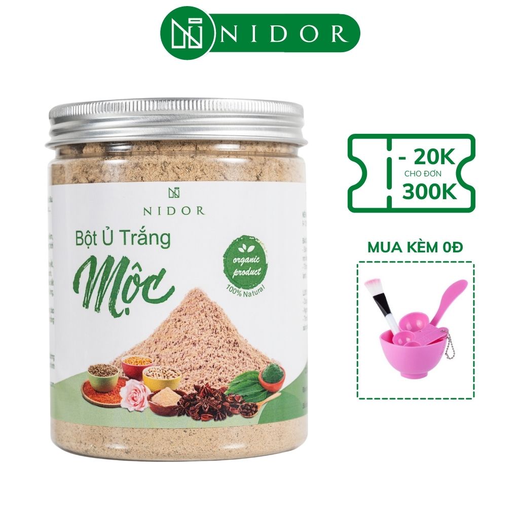 Bột Mộc ủ trắng, giảm thâm sạm da - Tắm trắng, làm sạch da Face &amp; Body - Thiên nhiên 100%