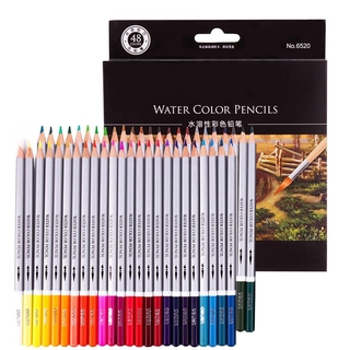24/36/48 Colors Watercolor Drawing Art Set  Kids Painting Sketching Water Color Pencils Kit