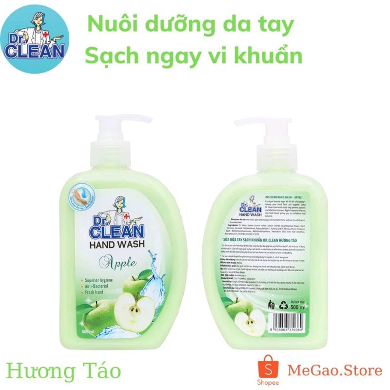 Nước Rửa Tay Diệt Khuẩn - Sạch Da Dr Clean 200ml/500ml