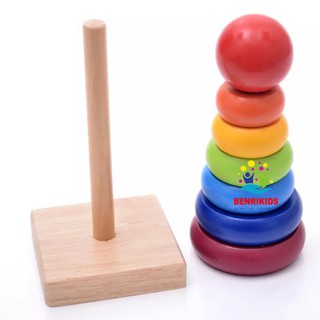 Đồ Chơi Tháp Xếp Chồng Bằng Gỗ