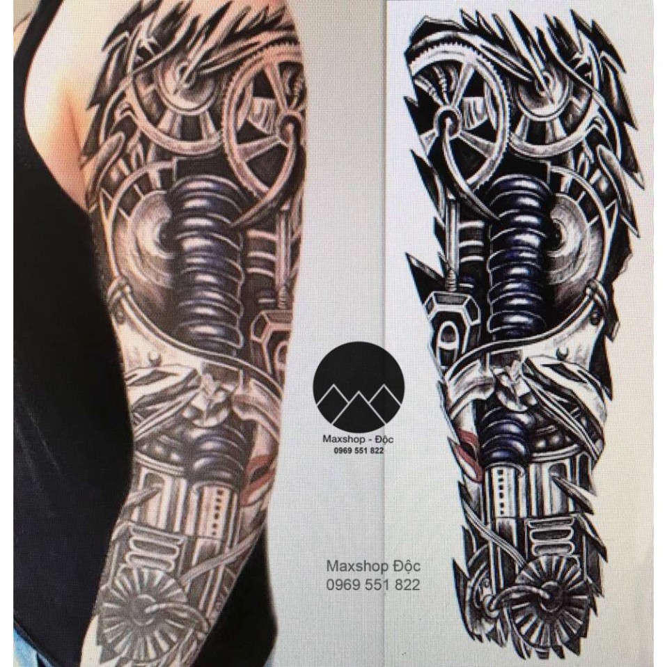 HÌNH XĂM GIẢ TATOO RỒNG PHƯỢNG DÁN KÍN TAY CHÂN