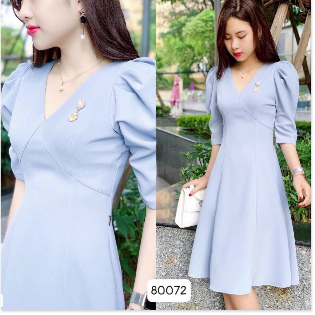 ĐẦM UMI XINH XẮN,HỌA TIẾT TRƠN NHƯNG KHÔNG KÉM PHẦN SANG TRỌNG LANA FASHION