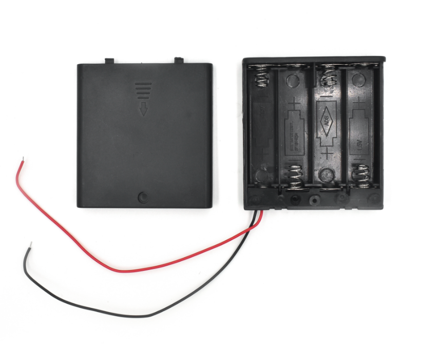 Khay đựng pin 18650 2/3/4 ngăn 9V thiết kế kèm dây cáp