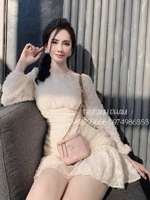 VÁY NHÚM HOA NỔI 3D ĐUÔI CÁ | BigBuy360 - bigbuy360.vn