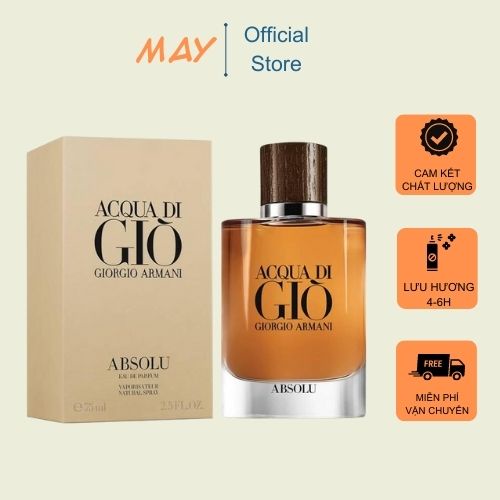 Nước Hoa Nam Aquadi Giò Absolu 100ml - Dầu thơm Giò Nâu lưu hương lâu