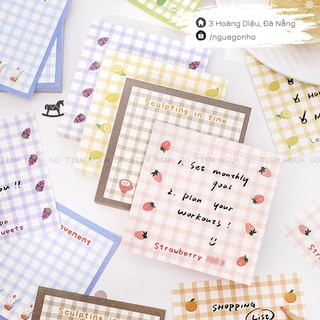 Giấy 100 note ghi chú Fruit Party trang trí tường, ảnh ghi chú, decor, sổ tay, planner, bullet journal - Tiệm Ngựa Gỗ
