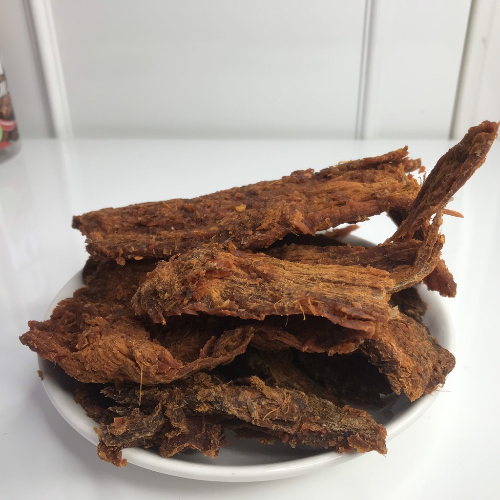 Bò khô nguyên miếng 170gr thơm ngon đảm bảo vệ sinh an toàn thực phẩm - Đồ ăn vặt Tintin | BigBuy360 - bigbuy360.vn