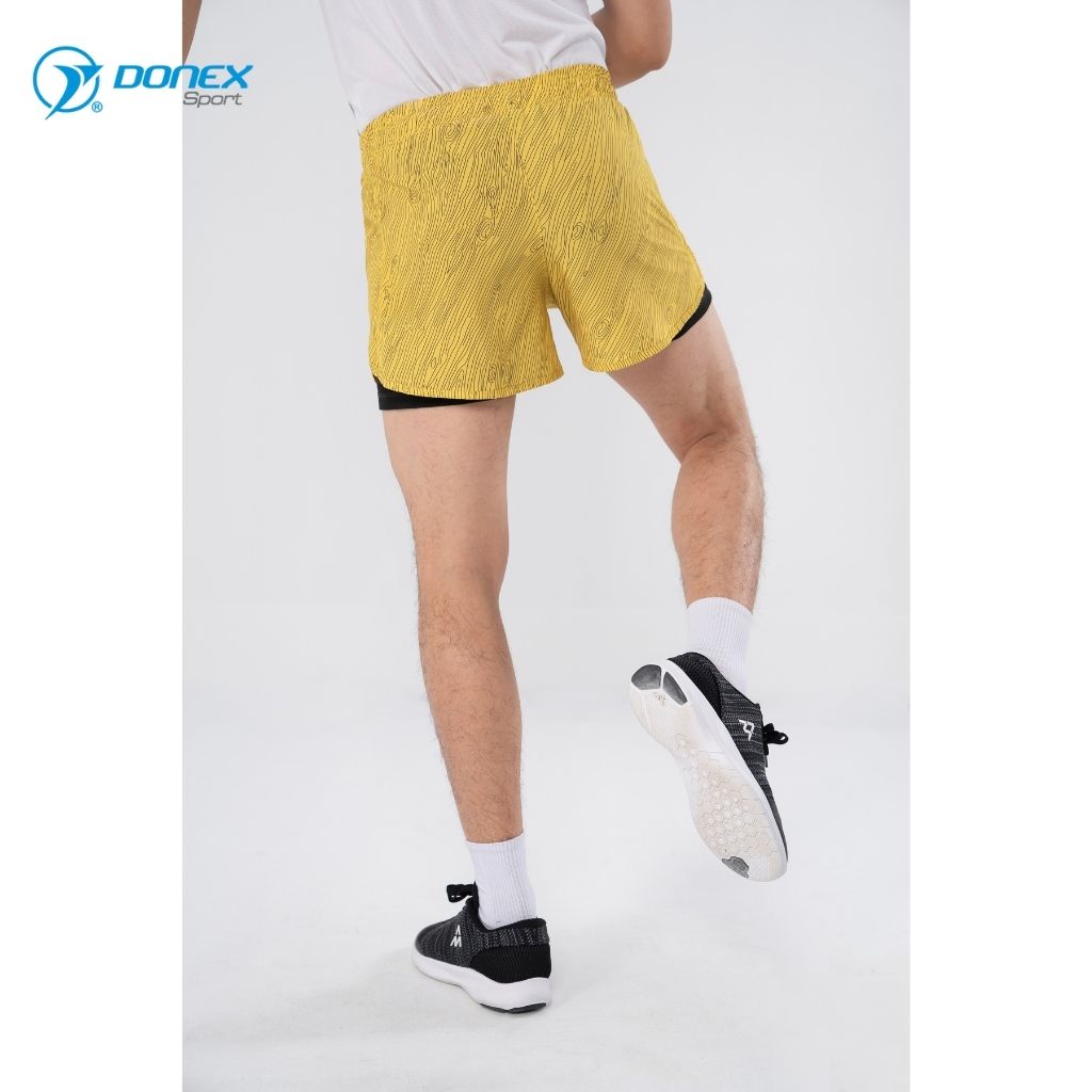 Quần Short Thể Thao Nam DONEXPRO Thiết Kế Trẻ Trung Mới Lạ, Chất Nỉ Giãn Cao Cấp Thoải Mái Vận Động MSC-2002