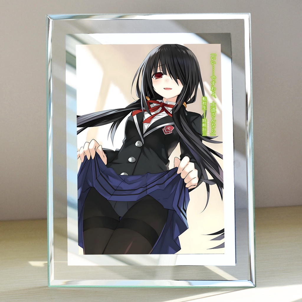 Khung ảnh kính Tokisaki Kurumi (4) Anime Manga Light Novel Date A Live kích thước A4 A5 13x18 by 2D Tộc Shop