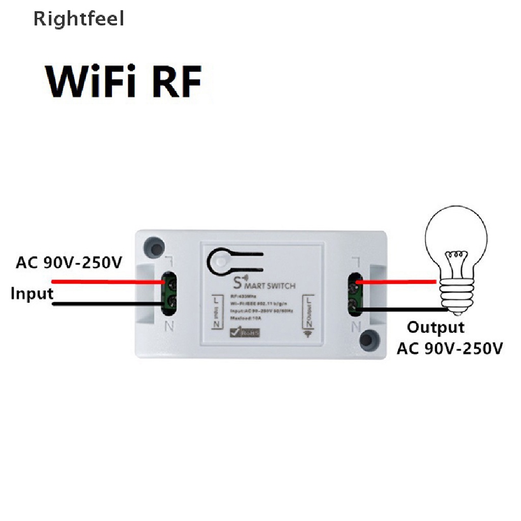 Công Tắc Hẹn Giờ Thông Minh Kết Nối WiFi Điều Khiển Bằng Giọng Nói Tiện Dụng Cho Gia Đình DIY
