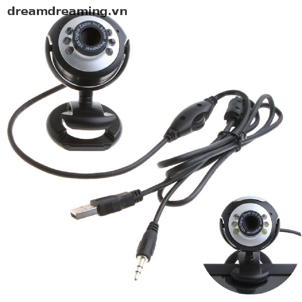 Webcam USB 2.0 50.0M 6 HD Có ĐèN LED Và mic ChấT LượNg Cao