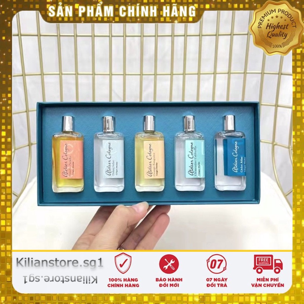 Set 5 Chai Nước Hoa Cologne Oulong 10Mlx5 (Authentic)
