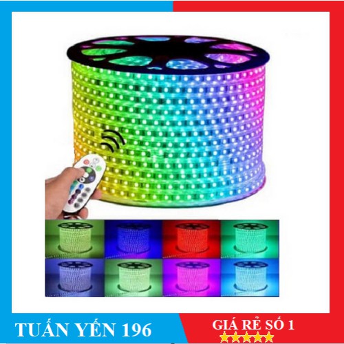 Led Dây 5050 Đổi Màu RGB 100m +TẶNG KÈM KHIỂN CHỚP