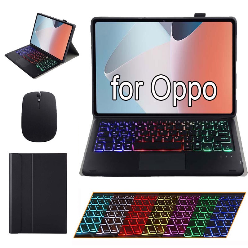 Bao Da Máy Tính Bảng Có Bàn Phím Cảm Ứng + Chuột Thông Minh Cho Oppo Air 10.36 inch 2022 / Ipad 11 inch 2022