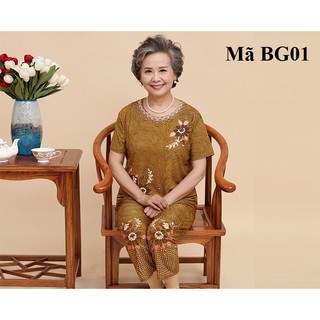 Bộ đồ mặc nhà cho bà già bg01,bg01t,bg01d