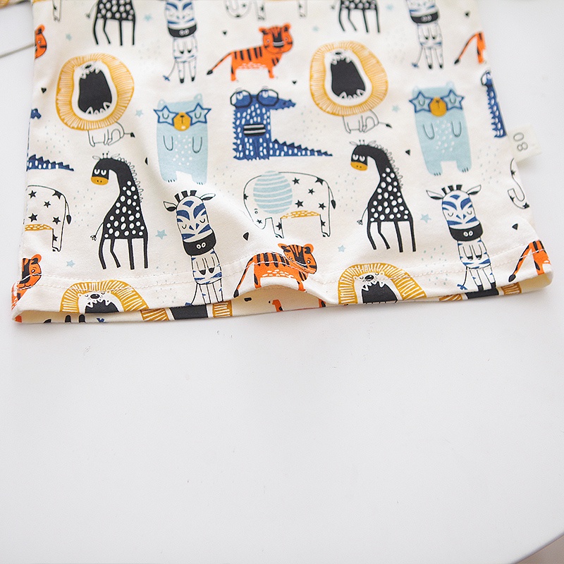 Áo Thun Thời Trang Mùa Hè Phong Cách Hàn Quốc Cho Bé Trai 0-6 Tuổi