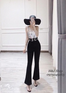 Quần ống loe đủ màu