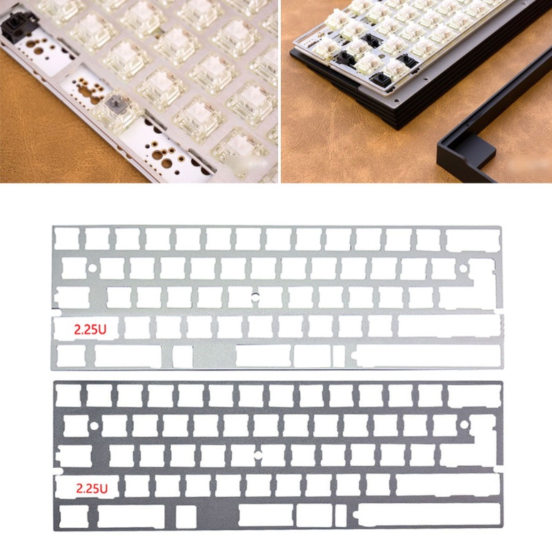 Tấm hợp kim nhôm 2.25U 60% DZ60 cho bàn phím cơ GH60