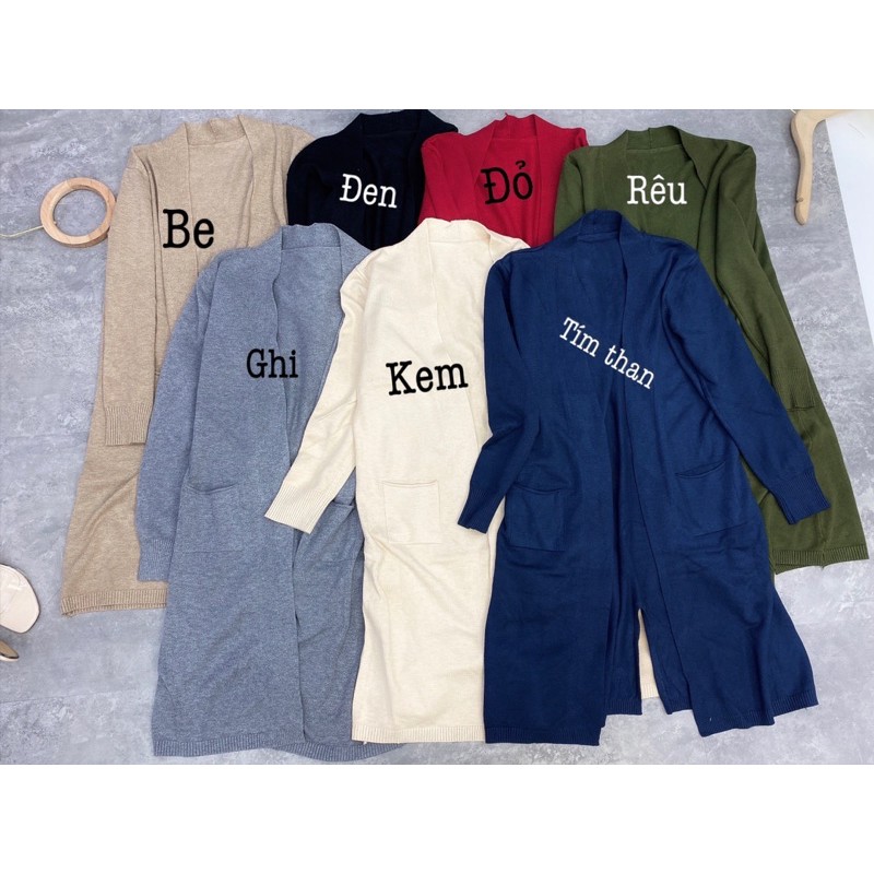 Khoác len dáng dài