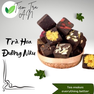 Trà hoa thảo mộc đường nâu mix vị 1 viên