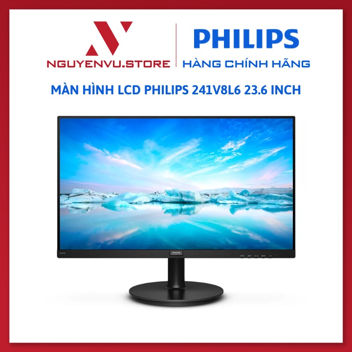 Màn Hình LCD Philips 241V8L6 23.6 Inch (FHD/VA/75Hz/4ms) (Philips 241V8 - L6) - Hàng Chính Hãng