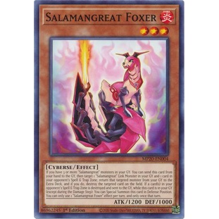 Thẻ bài Yugioh - TCG - Salamangreat Foxer / MP20-EN004'