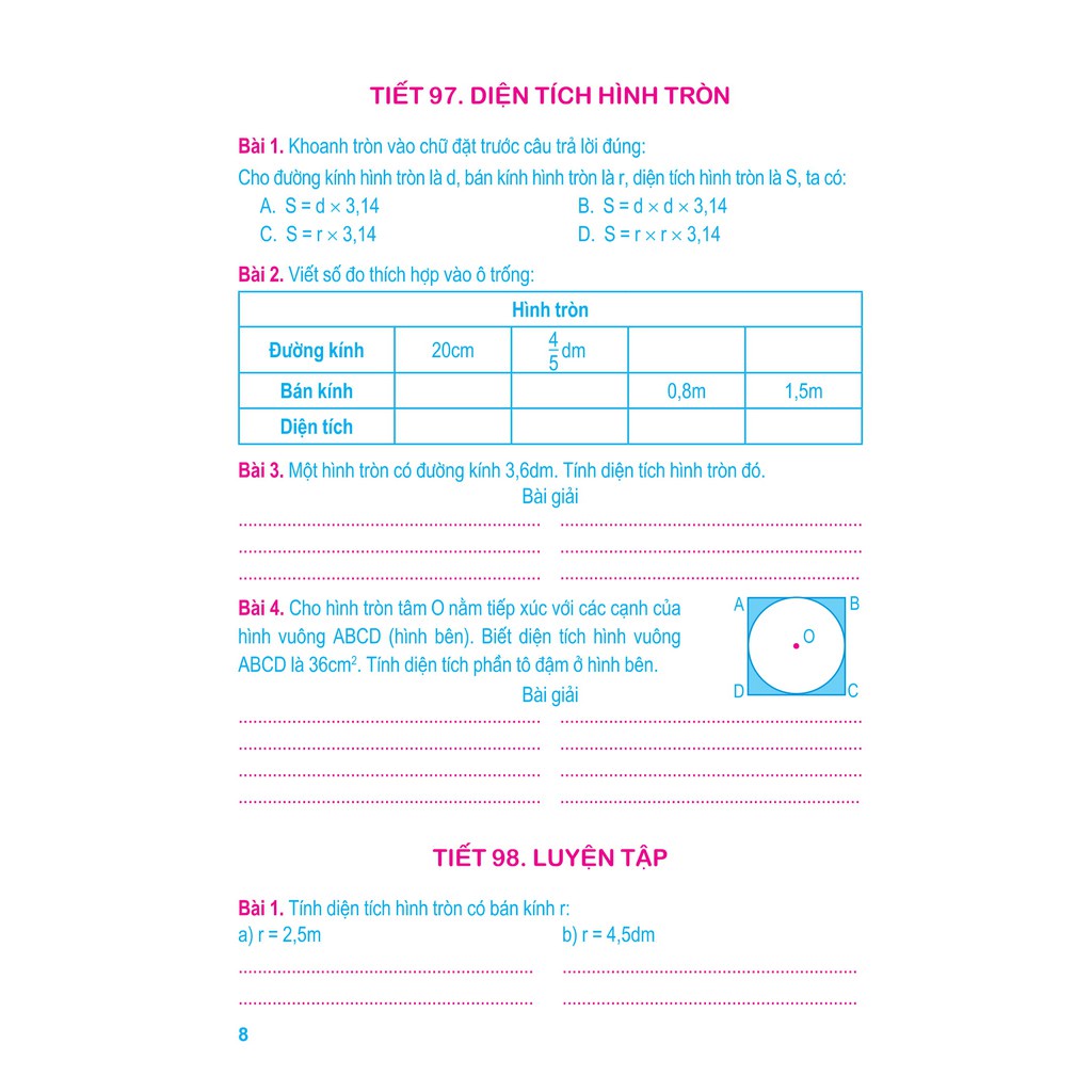 Sách: Vở Bài Tập Toán Nâng Cao Lớp 5 - Tập 2