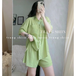 set sơ mi quần siêu hot