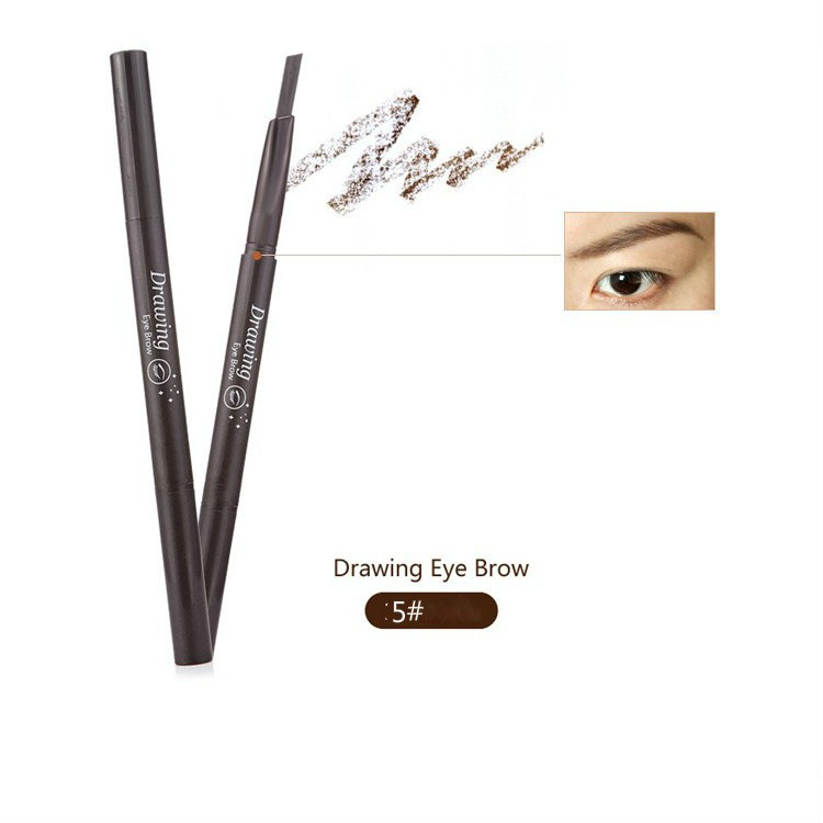[Hàng mới về] Chì trang điểm vẽ lông mày 1 đầu có cọ chải