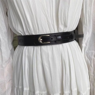 (Belt)Thắt lưng nữ bản nhỏ đen da Pu AUSHE