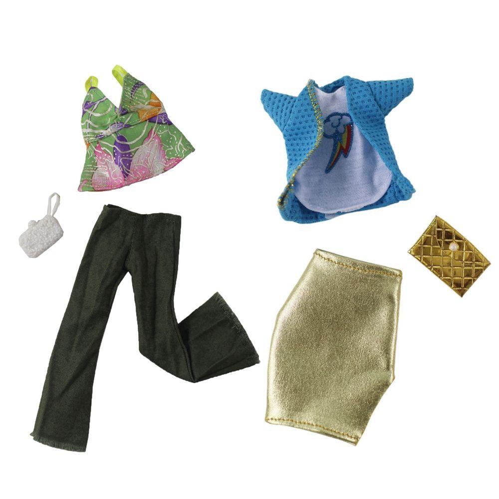 Set trang phục thời trang màu cầu vồng cho búp bê barbie 11.5" 1/6 bjd