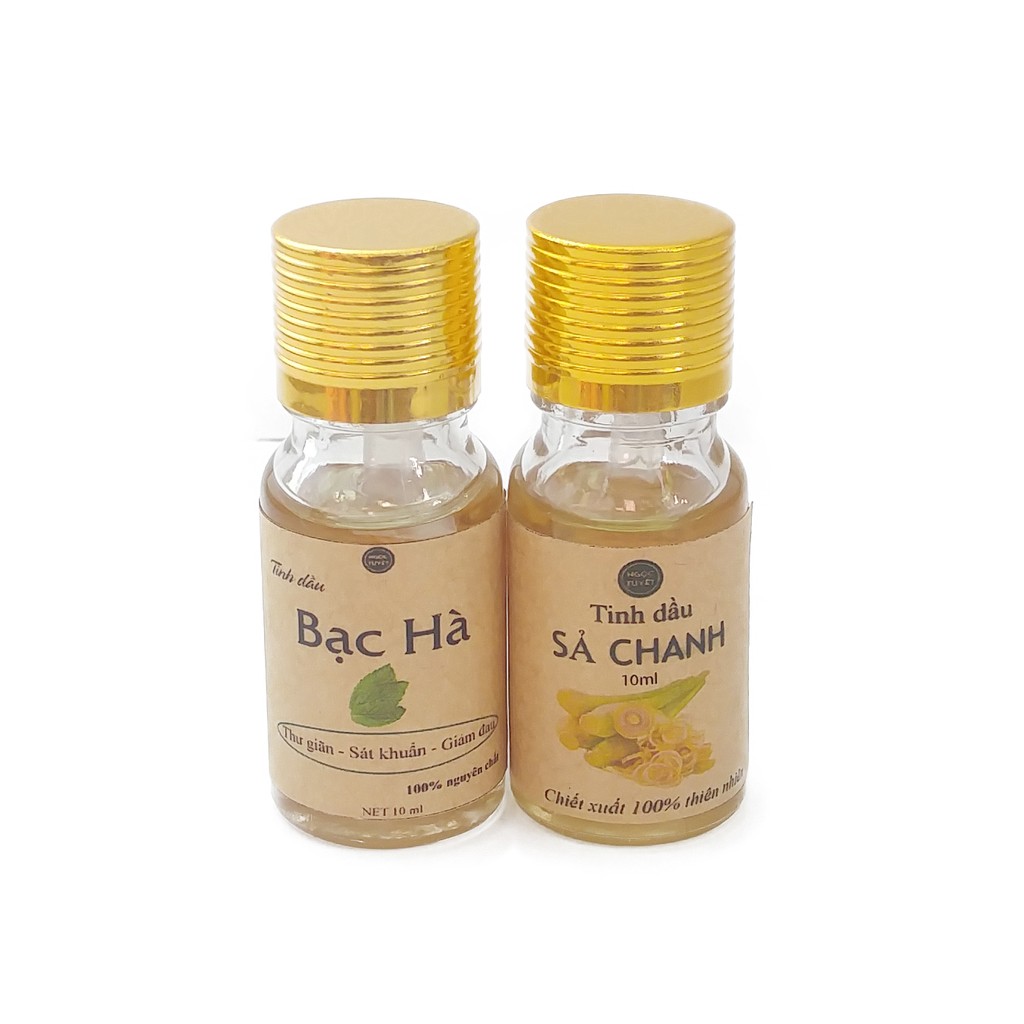 Combo 2 tinh dầu bạc hà, sả chanh Ngọc Tuyết 10ml