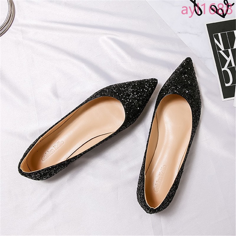 Giày Búp Bê Nữ Mũi Nhọn Size Lớn