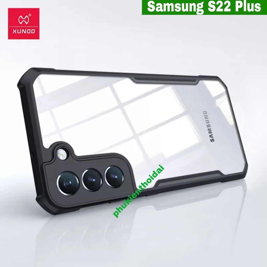 Ốp lưng Samsung S10 Plus / S22 Plus Xundd lưng trong viền màu chống sốc cao cấp