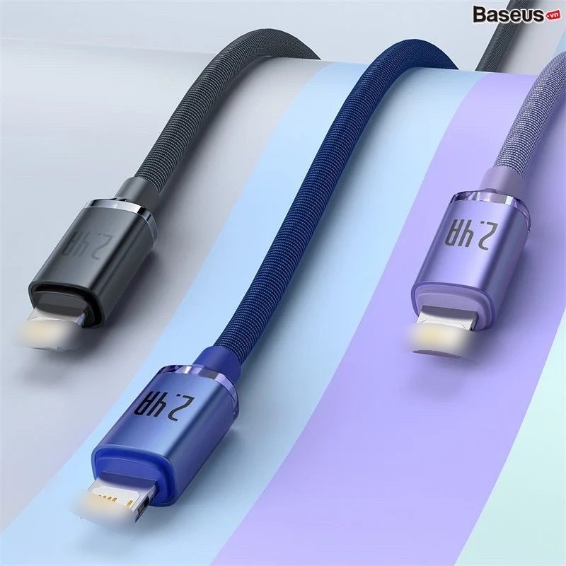 Cáp sạc nhanh, truyền dữ liệu tốc độ cao siêu bền Baseus Crystal Shine Series Fast Charging Data Cable