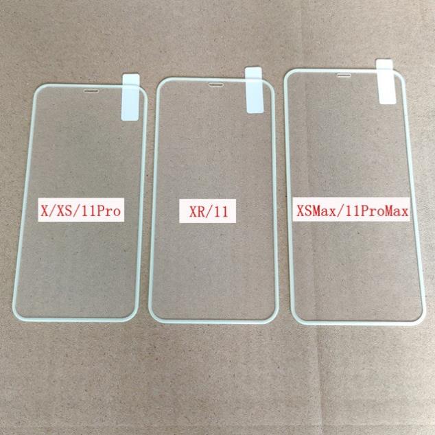 MIẾNG DÁN Kính cường lực viền dạ quang PHÁT SÁNG iPhone 6 6s 7 8 SE / Plus / X XR XS / Max / 11 /  Pro / MAX +