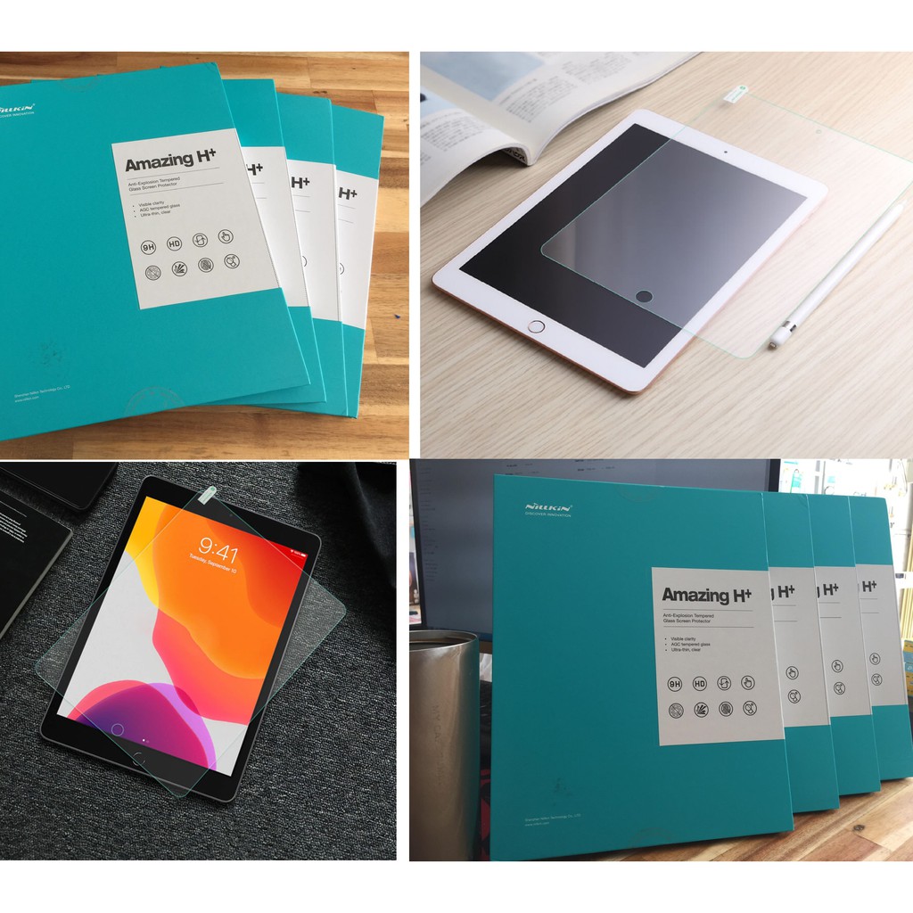 [Ipad các đời]Cường lực cao cấp Nillkin Amazing H+