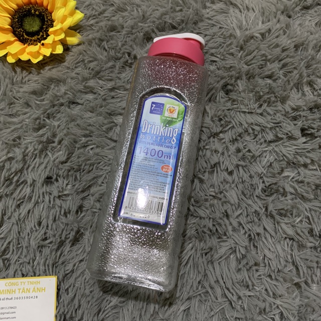 Bình đựng nước nhựa cao cấp 1400ml Drinking bottle