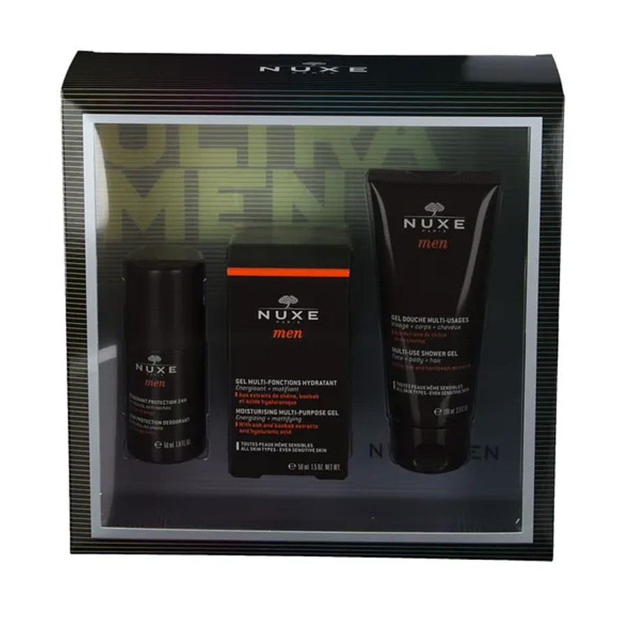 Gift Set Bộ Dưỡng Ẩm Sữa tắm Lăn khử mùi Nam Nuxe Men Ouibeaute