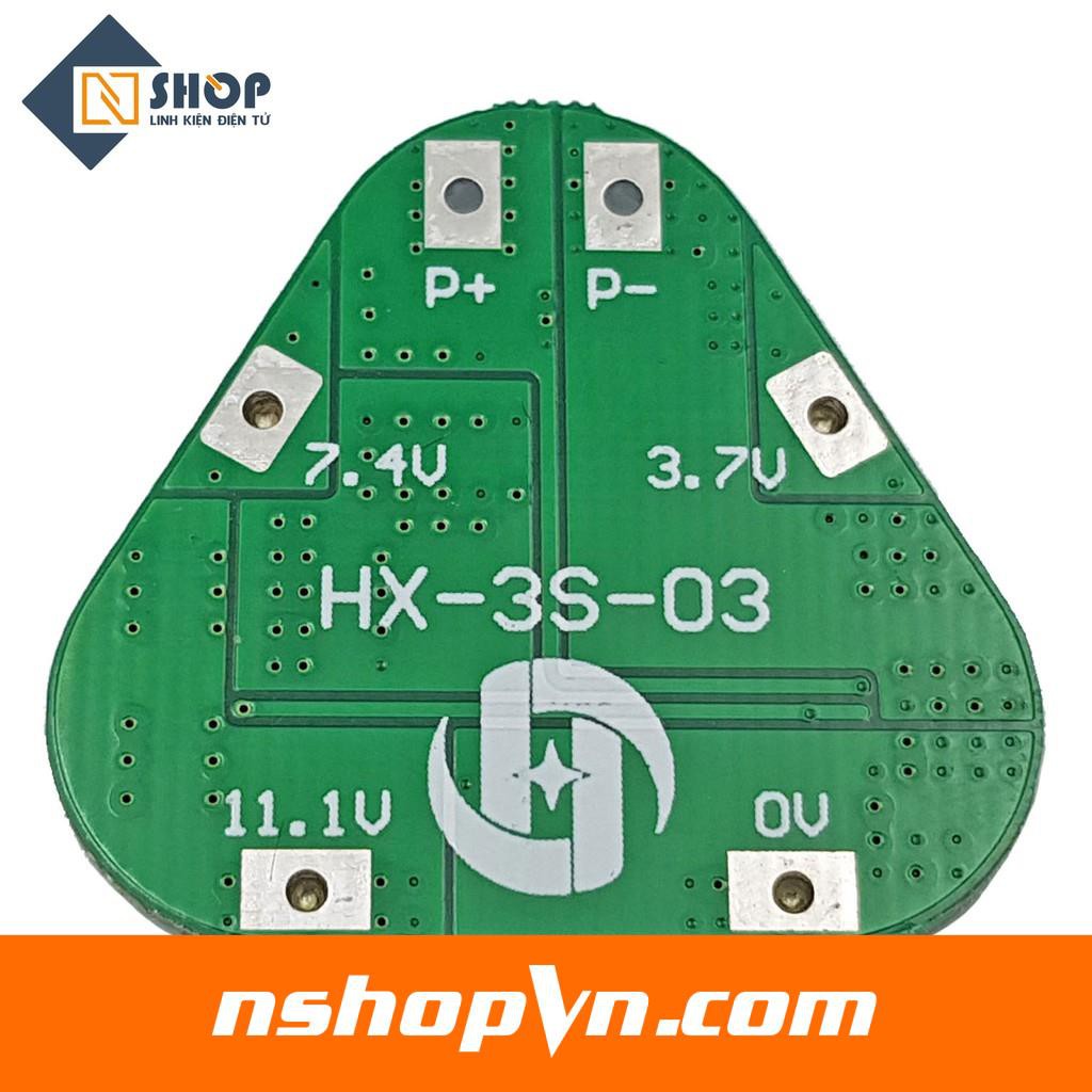 Mạch sạc và bảo vệ pin 3s 12.6V HX-3s-03