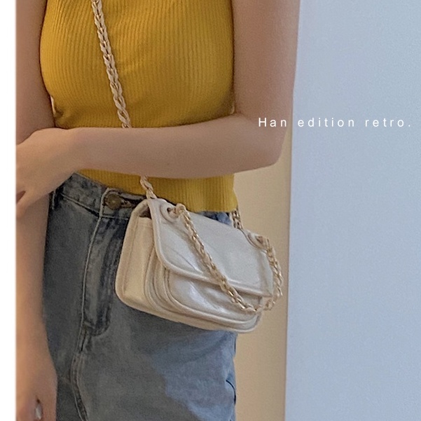 Túi Xách Đeo Dưới Cánh Tay Đính Đá Phối Dây Xích Thời Trang Mùa Hè 2022 Cho Nữ