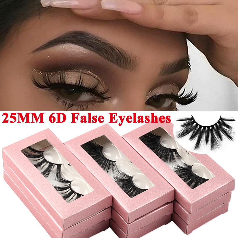 1 Cặp Lông Mi Giả Dày Tự Nhiên Chống Nước 25mm