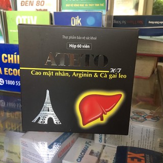 Viên uống Ateto HT hỗ trợ gan - Cao mật nhân, Arginin, cà gai leo