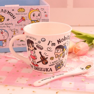 Cốc Sứ 300ML Kèm Thìa Doremon Doraemon