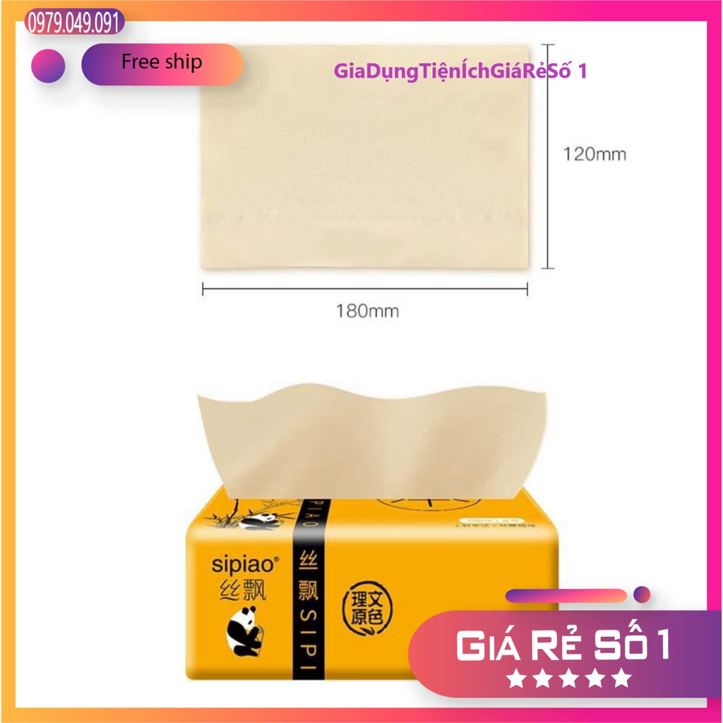 Giấy Ăn Gấu Trúc Thùng 30 Gói - Chính Hiệu Sipiao