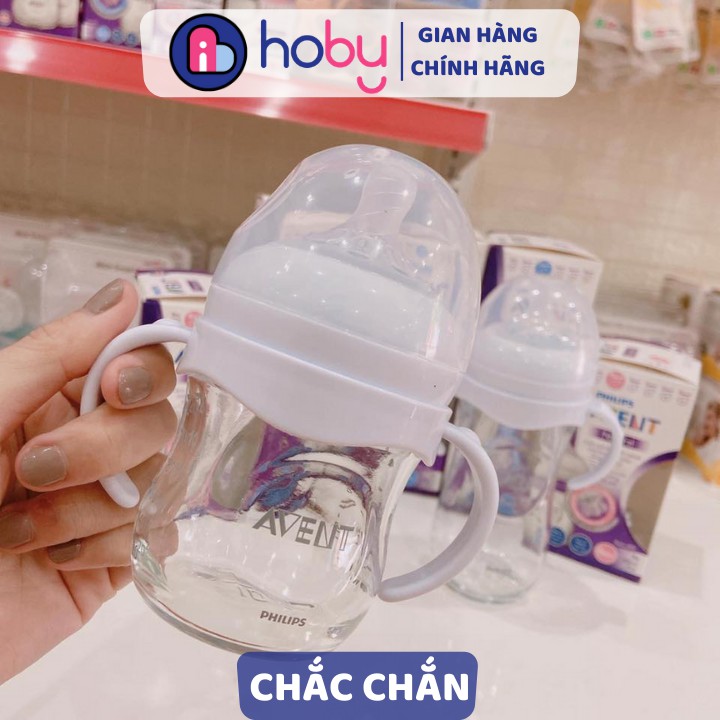 Tay cầm bình sữa 𝗣𝗵𝗶𝗹𝗶𝗽𝘀 𝗔𝘃𝗲𝗻𝘁 𝗡𝗮𝘁𝘂𝗿𝗮𝗹 cổ rộng cho bé tập cầm nắm - Phụ kiện bình sữa cho bé [HOBY]